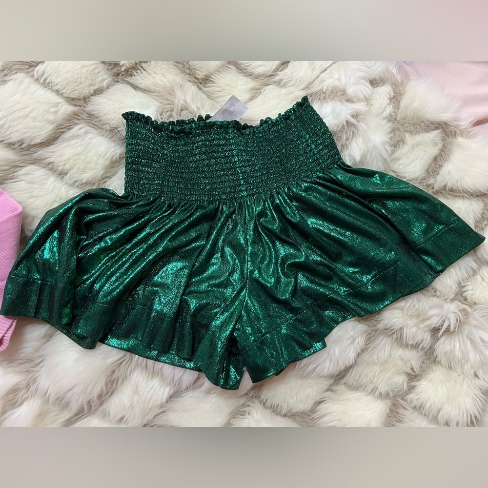 Queen of Sparkles Green Swing Skort